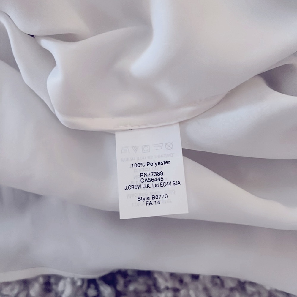 NEW WITH TAGS! J.CREW WOMENS DETAILED VINTAGE PLEATED BLOUSE | IVORY | FALL 2014 - Picture 7 of 7